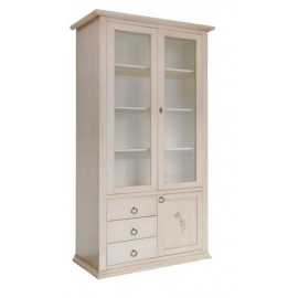 Vetrina 2 porte 3 cassetti