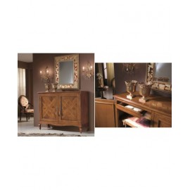 CREDENZINA 2 PORTE C/BUGNE INTARSIATE L.146 H.113 P.49