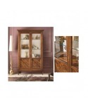 VETRINA 2 PORTE CON BUGNE INTARSIATE L.125 H.207 P.43