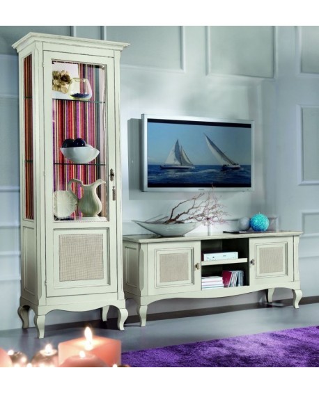 VETRINA 1 PORTA DX PAGLIA DI VIENNA L.73 H.207 P.43