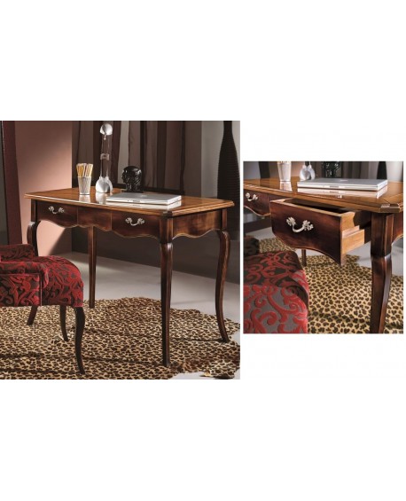 SCRIVANIA IN CILIEGIO MASSELLO 2 CASSETTI L.110 H.78 P.62