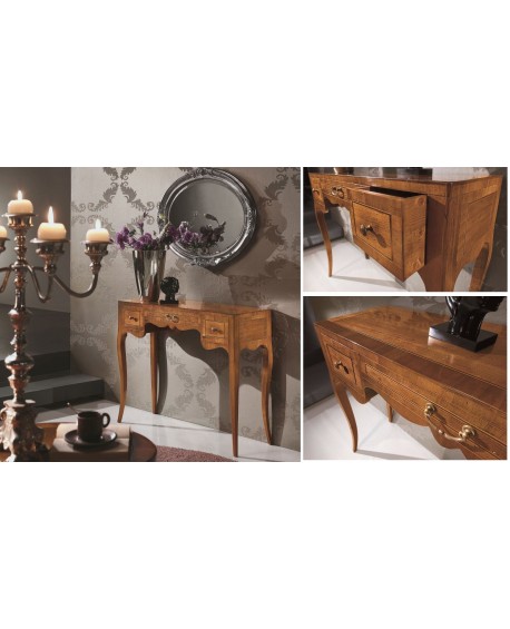 SCRIVANIA LASTRONATO NOCE 3 CASSETTI L.100 H.80 P.33