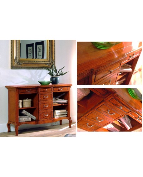 ENTRATINA GAMBE '700 CON CASSETTI L.122 H.82 P.40