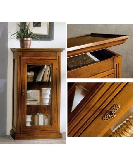 VETRINETTA 1 PORTA E RIBALTA L.70 H.125,5 P.45