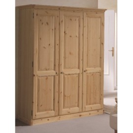 Armadio 3 porte in pino massiccio