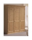 Armadio 3 porte in pino massiccio
