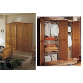 Armadio 3 porte in pino massiccio