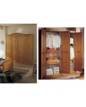 Armadio 4 porte in pino massiccio