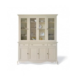 CREDENZA base alzata IN LEGNO MASSELLO