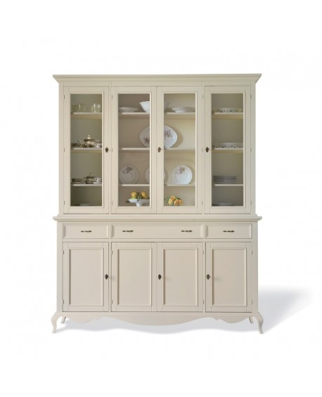 CREDENZA base alzata IN LEGNO MASSELLO