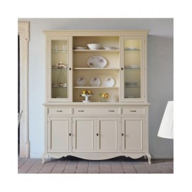 CREDENZA base alzata IN LEGNO MASSELLO