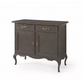 CREDENZA LACCATO BIANCO LEGNO MASSELLO L 114 P 49 H 97