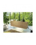 Credenza tre ante liscie in listellare frassino