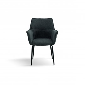 Sedia Imbottita in Tessuto colore Grigio                                   L.64 H.90 P.64 HS.55