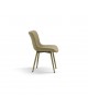 Sedia Imbottita in Similpelle colore Beige                        L.50 5 H.81 5 P.62 5 HS.47