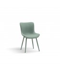 Sedia Imbottita in Similpelle colore Grigio                        L.50 5 H.81 5 P.62 5 HS.47
