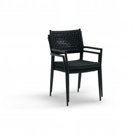 Poltrona in Corda colore Antracite                                 L.58 H.86 P.53 HS.46cm.