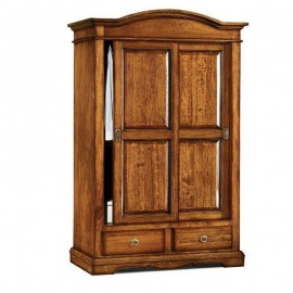 ARMADIO LEGNO 2 ANTE SCORREVOLE ARTE POVERA