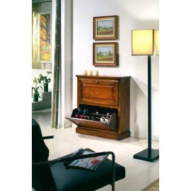 BLANCO zapato de madera