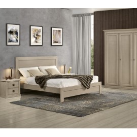 Letto matrimoniale testata legno (Rete 165x195)