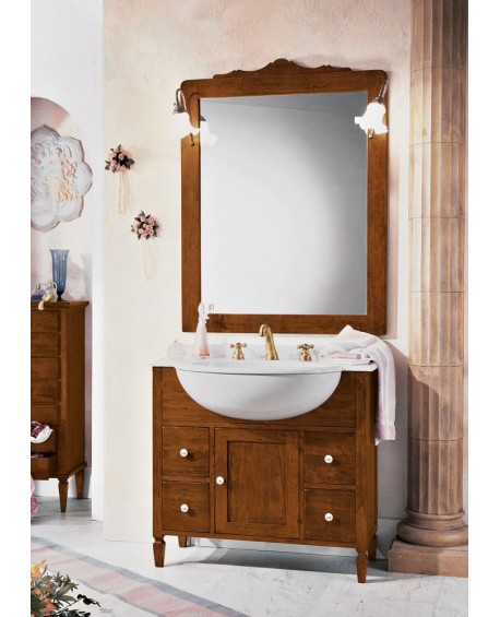 MÖBEL BADMÖBEL HOLZ ART POOR CLASSIC MIT SPIEGEL