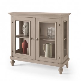 SHOWCASE 2 PUERTAS FONDO DE MADERA ART POOR