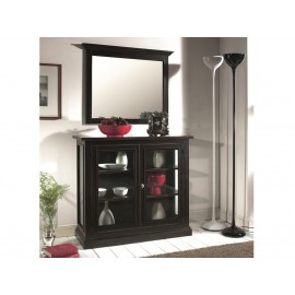 vetrina colonna in legno massello