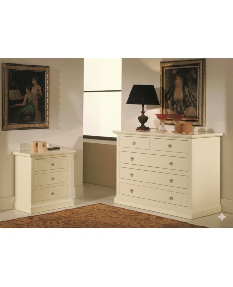 como più 2 comodini legno massello vari colori