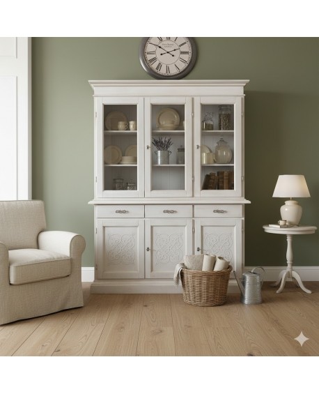 CREDENZA legno massello vari colori  L.210 H.115 P.55