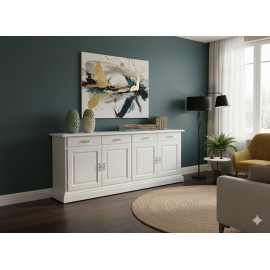 CREDENZA legno massello vari colori  L.210 H. 90 P.45