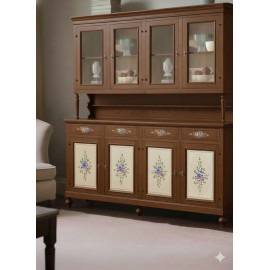 CREDENZA VETRINA BASE + ALZATA