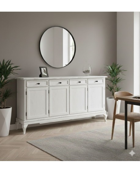 Credenza PROVENZALE 4 ante, 4 cassetti      L.200 P.42 H.102