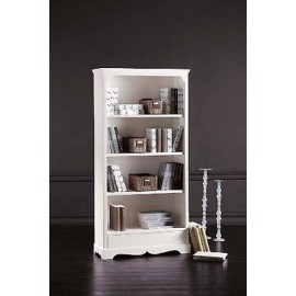 BIBLIOTECA BLANCO LACADO MADERA
