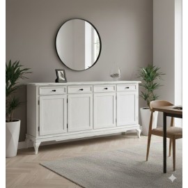 Credenza PROVENZALE 4 porte, 4 cassetti            L.200 P.42 H.102