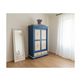 armadio ante scorrevoli in legno massello promozione decorato a mano varie colori e decori