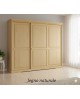 ARMADIO 3 ANTE SCORREVOLI legno massello vari colori L 310