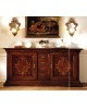CREDENZA STYLE BASSANO INTARSIATA SOLID WOOD L 227 P 55 H 110