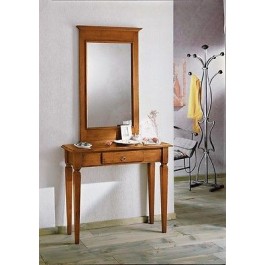MUEBLE CONSOLA 1 cajón de madera ART pobres con MIRROR