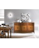 CREDENZA IN LEGNO MASSELLO 3 ANTE E CASSETTI L 198 P 56 H 102