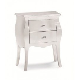 MÖBEL 2-FACH BETTSIDE KONVEXEN MATT WEISS