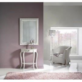 CONSOLA DE MADERA BRILLANTE BLANCO