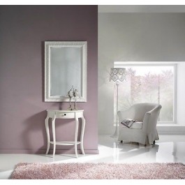 CONSOLA DE MADERA BRILLANTE BLANCO