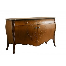 MOBILE WOOD ROUNDED DRESSER WALNUT COLOR VARIOUS COLORS