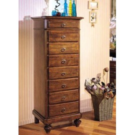 CHEST OF WOOD WALNUT COLOR VARIOUS COLORS