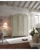 ARMADIO 3 ANTE BATTENTI LEGNO MASSELLO PROVENZALE GRIGIO TORTORAANTICATO - VARI COLORI