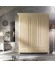 CABINET 3 PORTES EN BOIS CRÈME ET BLANC ANTIQUE PROVENZALE - COULEURS DIVERS