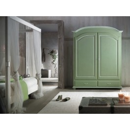 Armario 2 puertas de madera verde antiguo - VARIOS COLORES