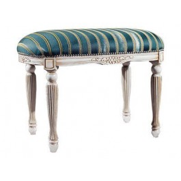 HOCKER STUHL POUFF HOLZ PADDED