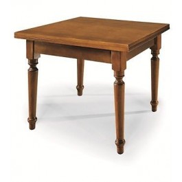 TAVOLO QUADRATO ALLUNGABILE ARTE POVERA 100X100