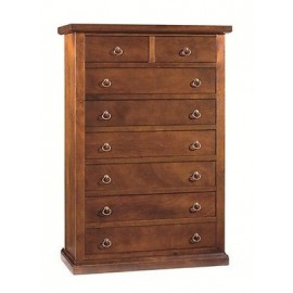 Cofre de madera de 6 + 2 CAJÓN ART pobres con NOGAL VENETA